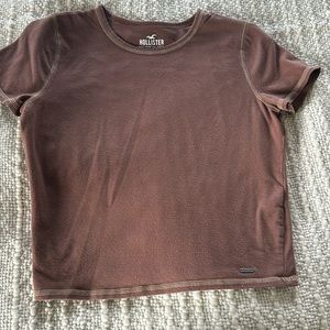 Brown crop top